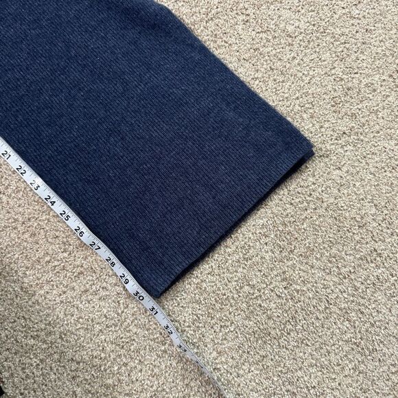 NEW Johnny Was Calme navy cashmere knit wide leg split hem pull on pants size M - Picture 9 of 10